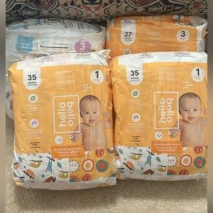 New Hello Bello Diapers Size 1 and 3